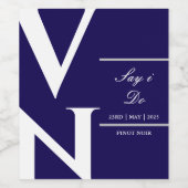 Zeg dat ik wijnetiketten doe wijn etiket (Enkel label)