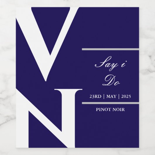 Zeg dat ik wijnetiketten doe wijn etiket (Enkel label)