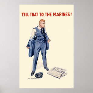 Zeg dat tegen de mariniers. poster