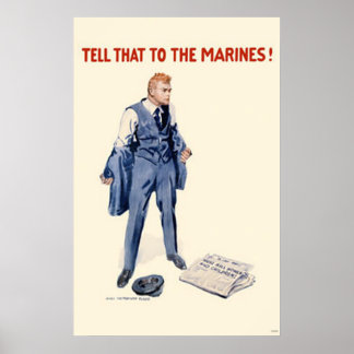 Zeg dat tegen de mariniers. poster