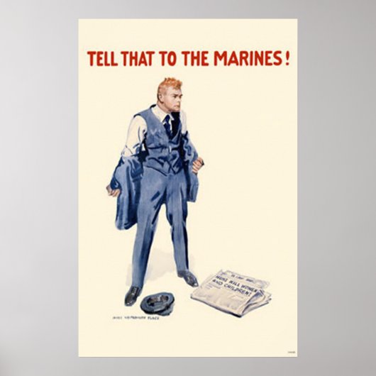 Zeg dat tegen de mariniers. poster (Voorkant)
