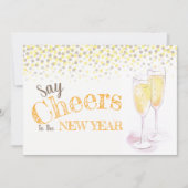 Zeg de nieuwe champagnebril tegen de kazen kaart (Voorkant)