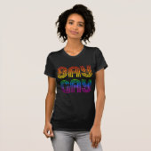 Zeg de Regenboog van de Retro van Gay T-shirt (Voorkant volledig)