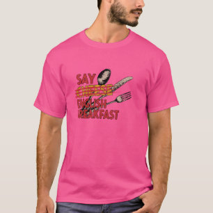 Zeg Engels Ontbijt Brits Iconisch Voedsel Verenigd T-shirt