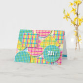 Zeg enkel "hallo!" - Wenskaart Kaart (Gele Bloem)