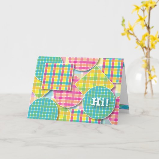 Zeg enkel "hallo!" - Wenskaart Kaart (Gele Bloem)