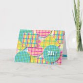 Zeg enkel "hallo!" - Wenskaart Kaart (Voorkant)