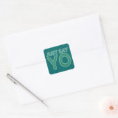 Zeg enkel YO aangepaste stickers (Envelop)