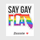 ZEG GAY FLA STICKER (Vel)