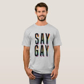 Zeg Gay FLA T-shirt (Voorkant volledig)