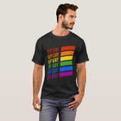 Zeg Gay FLA T-shirt (Voorkant volledig)