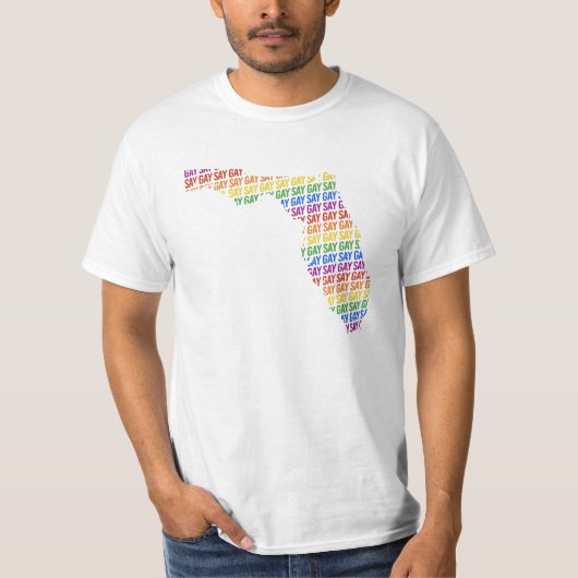 Zeg Gay Florida T-shirt (Voorkant)