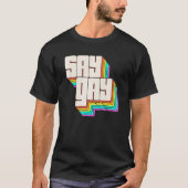 Zeg Gay Florida Trans Gay Pride Proud Lqbatq T-shirt (Voorkant)