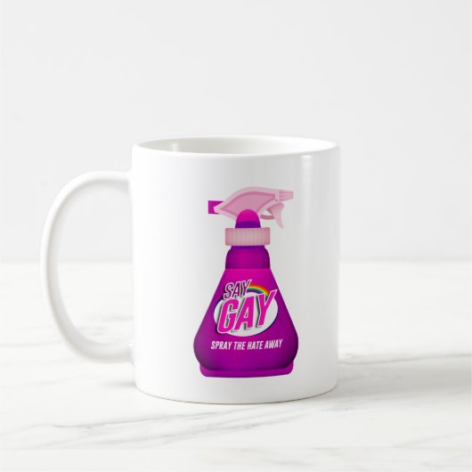 Zeg Gay Spray Koffiemok (Links)