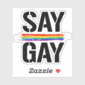 Zeg Gay Sticker (Vel)
