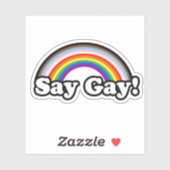 Zeg Gay Sticker (Vel)