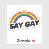 Zeg Gay Sticker (Vel)