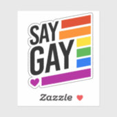 Zeg Gay Sticker (Vel)