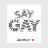 Zeg Gay Sticker (Vel)