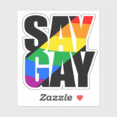 Zeg Gay Sticker (Vel)