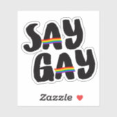 Zeg Gay Sticker (Vel)