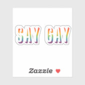 Zeg Gay Sticker (Vel)