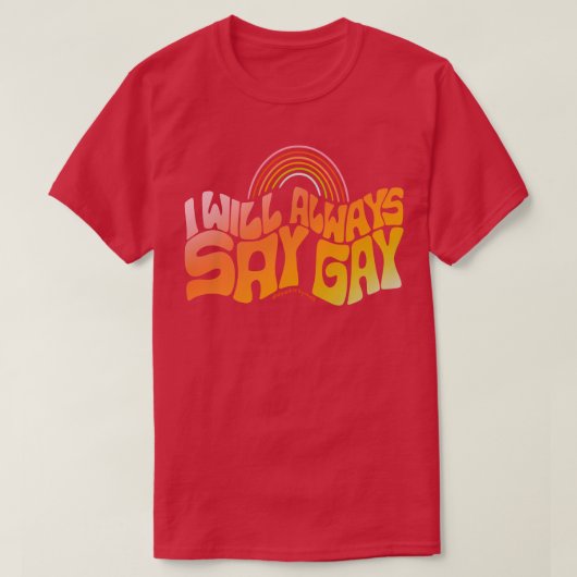 Zeg Gay T-shirt (Design voorkant)