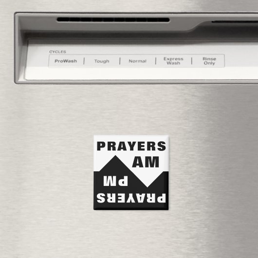 Zeg gebeden AM / PM Magneet (Insitu (Vaatwasser))