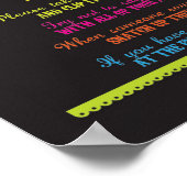 Zeg geen Baby Fiesta Shower Games Poster (Hoek)