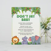 Zeg geen Baby spel [Dierlijk thema] Briefhoofd (Staand voorkant)