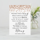 Zeg geen Bride Roos Gold Vrijgezellenfeest Game 5x Kaart (Staand voorkant)