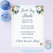 Zeg geen Bride Vrijgezellenfeest Game Flyer (Enkel)