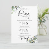 Zeg geen Bride Vrijgezellenfeest Game Kaart (Staand voorkant)