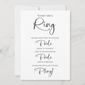 Zeg geen Bride Vrijgezellenfeest Game Kaart (Voorkant)