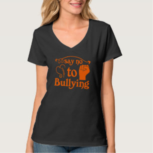 Zeg geen dag tegen pesterijen Oranje tegen pesteri T-shirt