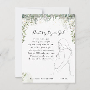 Zeg geen jongen of meisje BABY SHOWER