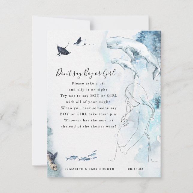 Zeg geen jongen of meisje | BABY SHOWER (Voorkant)