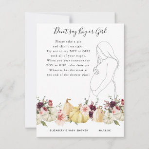 Zeg geen jongen of meisje BABY SHOWER
