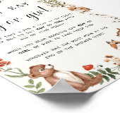 Zeg geen Poster van het Baby shower van de Jongen  (Hoek)