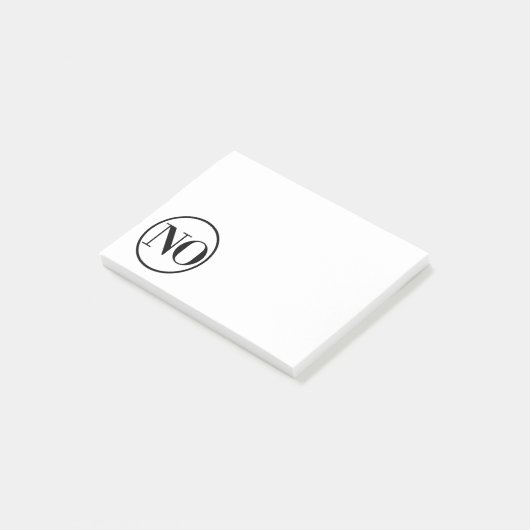 Zeg geen sassy notitieblok post-it® notes (Schuin)