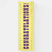 Zeg Gefeliciteerd - Groot Woord op een Banner (Verticaal)
