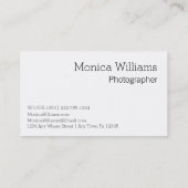 Zeg gewoon Hallo Black Visitekaartje (Achterkant)