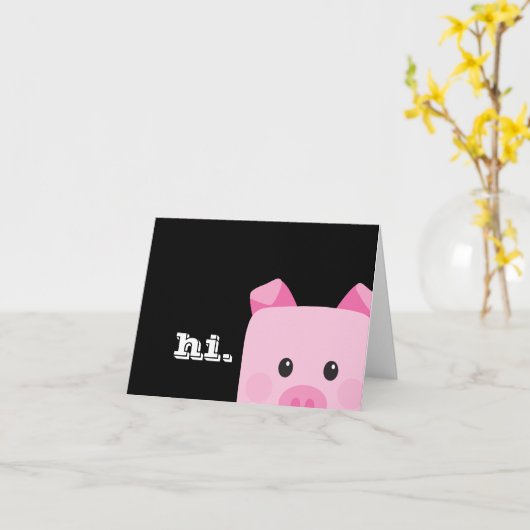 Zeg gewoon hallo kaart (Gele Bloem)