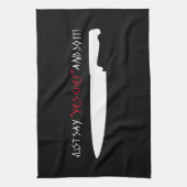 Zeg gewoon "ja chef" en doe het! theedoek (Verticaal)