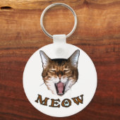 Zeg gewoon "Meow". Sleutelhanger (Voorkant)