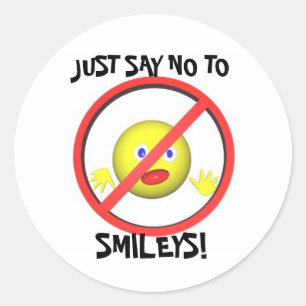 ZEG GEWOON NEE AAN RONDE STICKER