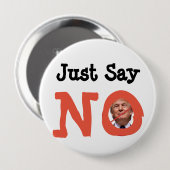 Zeg gewoon nee, anti-trump voor President Button (Voorkant /achterkant)