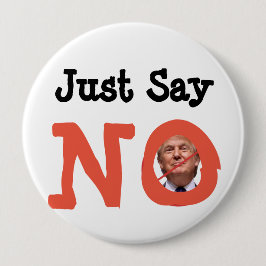 Zeg gewoon nee, anti-trump voor President Button