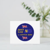 Zeg gewoon nee briefkaart (Staand voorkant)