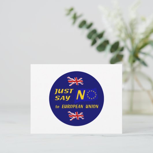 Zeg gewoon nee briefkaart (Staand voorkant)